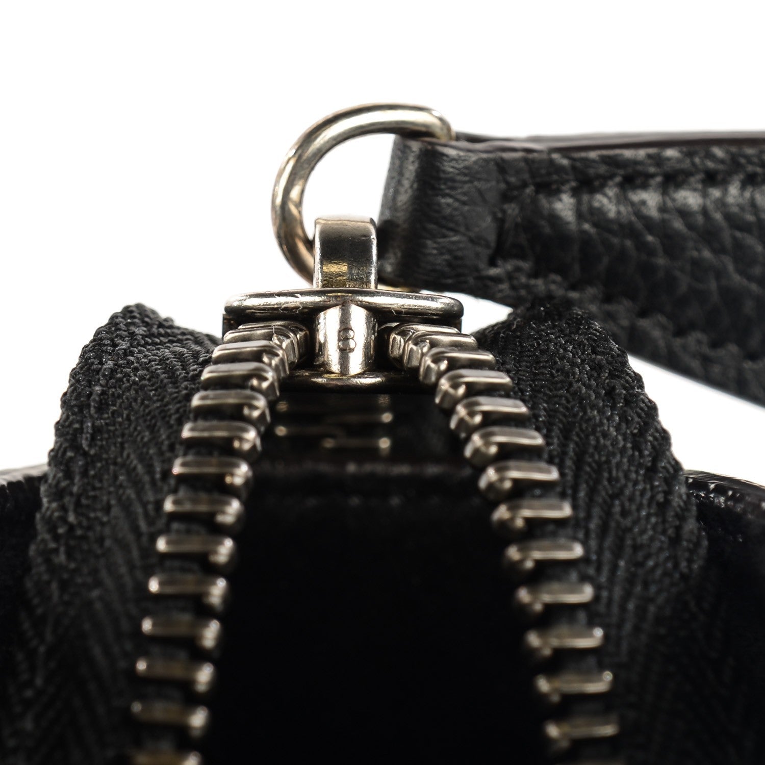 Celine Drummed Calfskin Micro Luggage Black 6 of 8