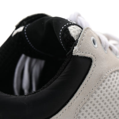 Chanel Mesh Suede Calfskin Grained Calfskin Womens CC Sneakers 35.5 White Black 15 of 17