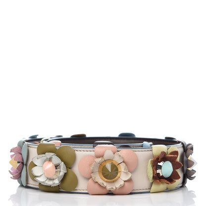 Fendi Vitello Dolce Flowerland Studded Strap You Camelia Moresco Multicolor 2 of 5