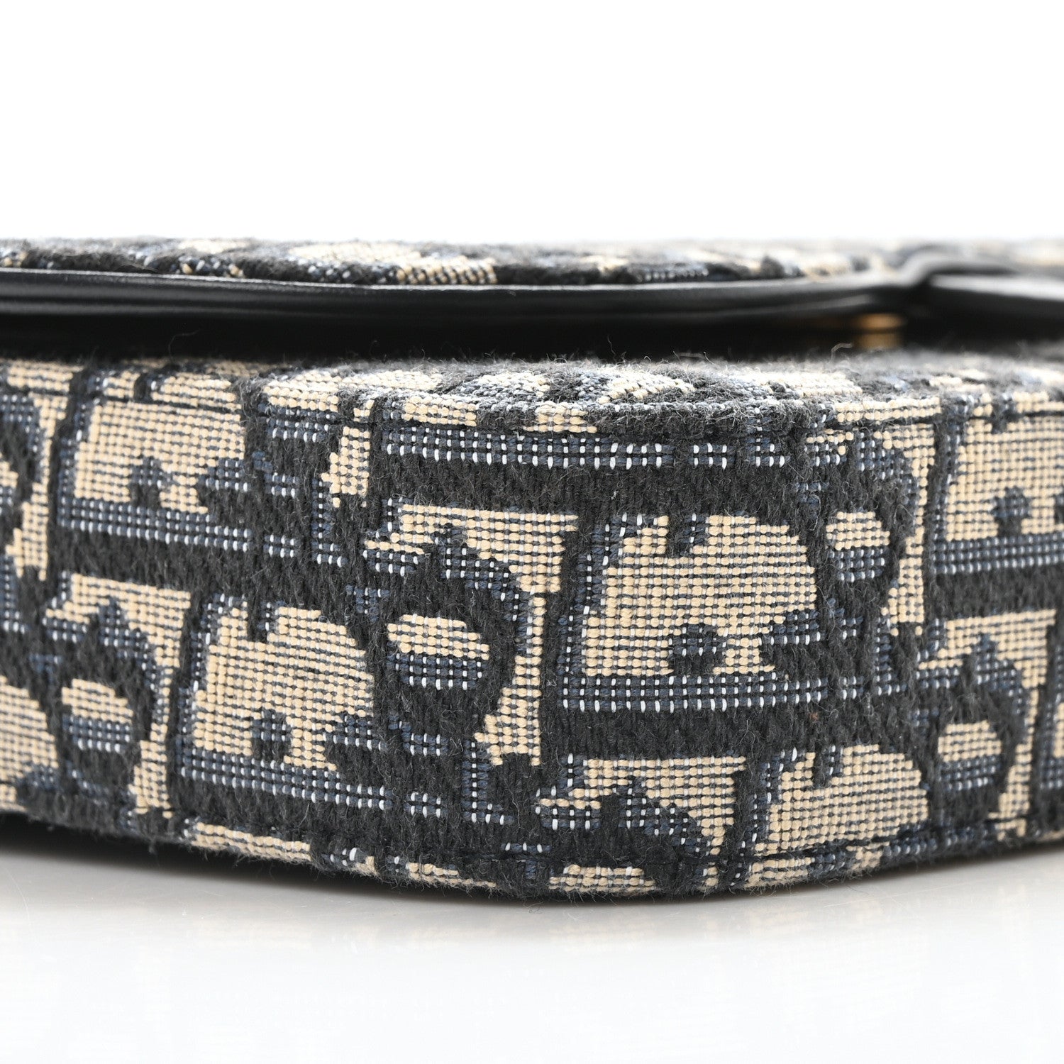 Christian Dior Oblique Saddle Chain Pouch Blue 8 of 9