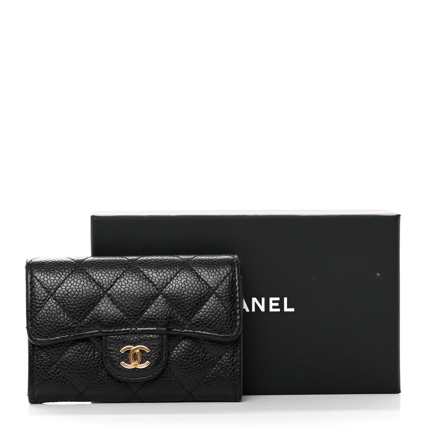 Chanel Caviar Quilted Flap Card Holder Black 9 of 9