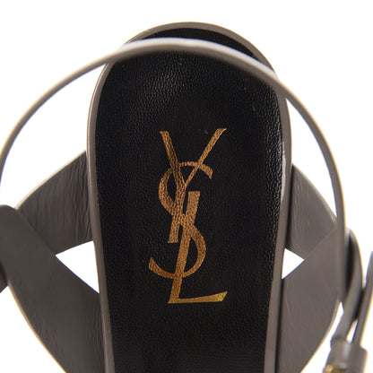 Saint Laurent Patent Tribute 75 Platform Sandals 40.5 Fog 8 of 10