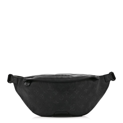 Louis Vuitton Calfskin Monogram Shadow Discovery Bumbag Black 1 of 9