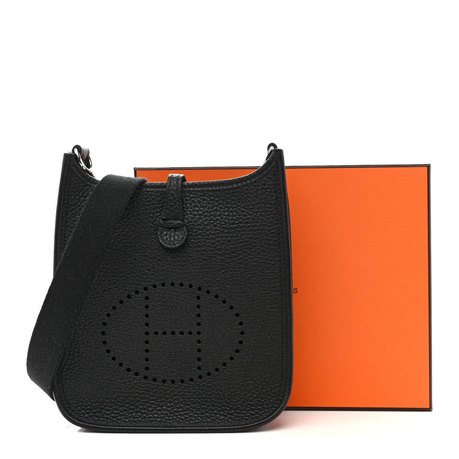 Hermes Taurillon Clemence Evelyne TPM Black 11 of 11