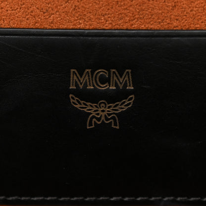 MCM Calfskin Studded Outline Shoulder Bag Red 6 of 9