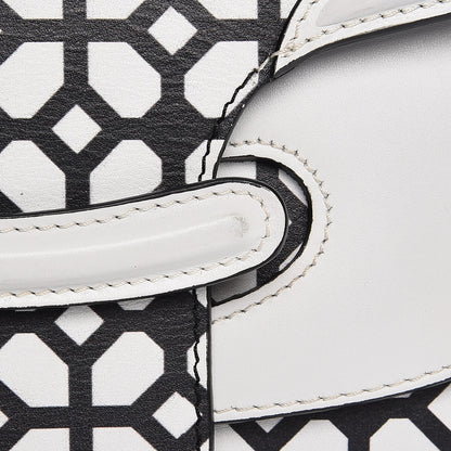 Alexander McQueen Calfskin Heroine Chain Satchel Ivory Black 12 of 16
