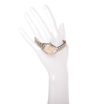 Rolex Stainless Steel 18K Yellow Gold Diamond 26mm Oyster Perpetual Datejust Watch Champagne 79173 3 of 15