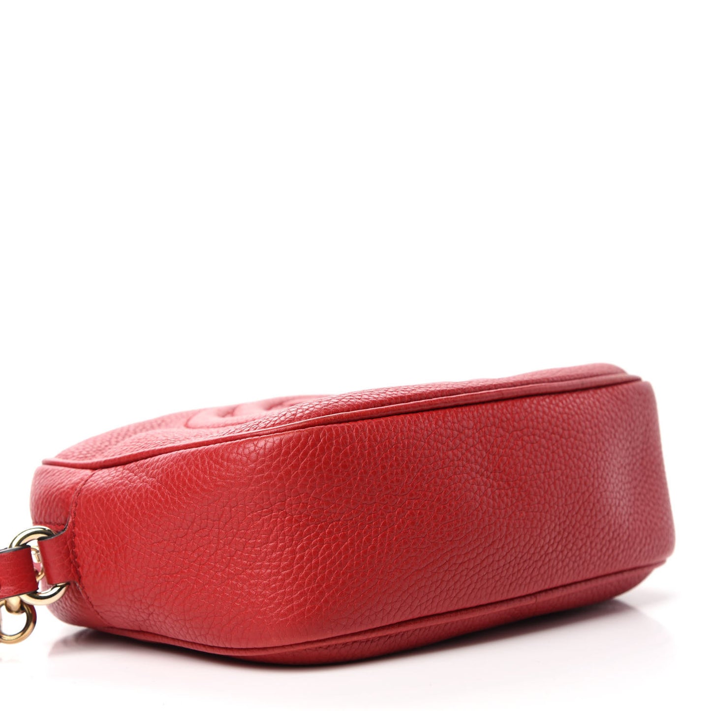 Pebbled Calfskin Small Soho Disco Bag Tabasco Red