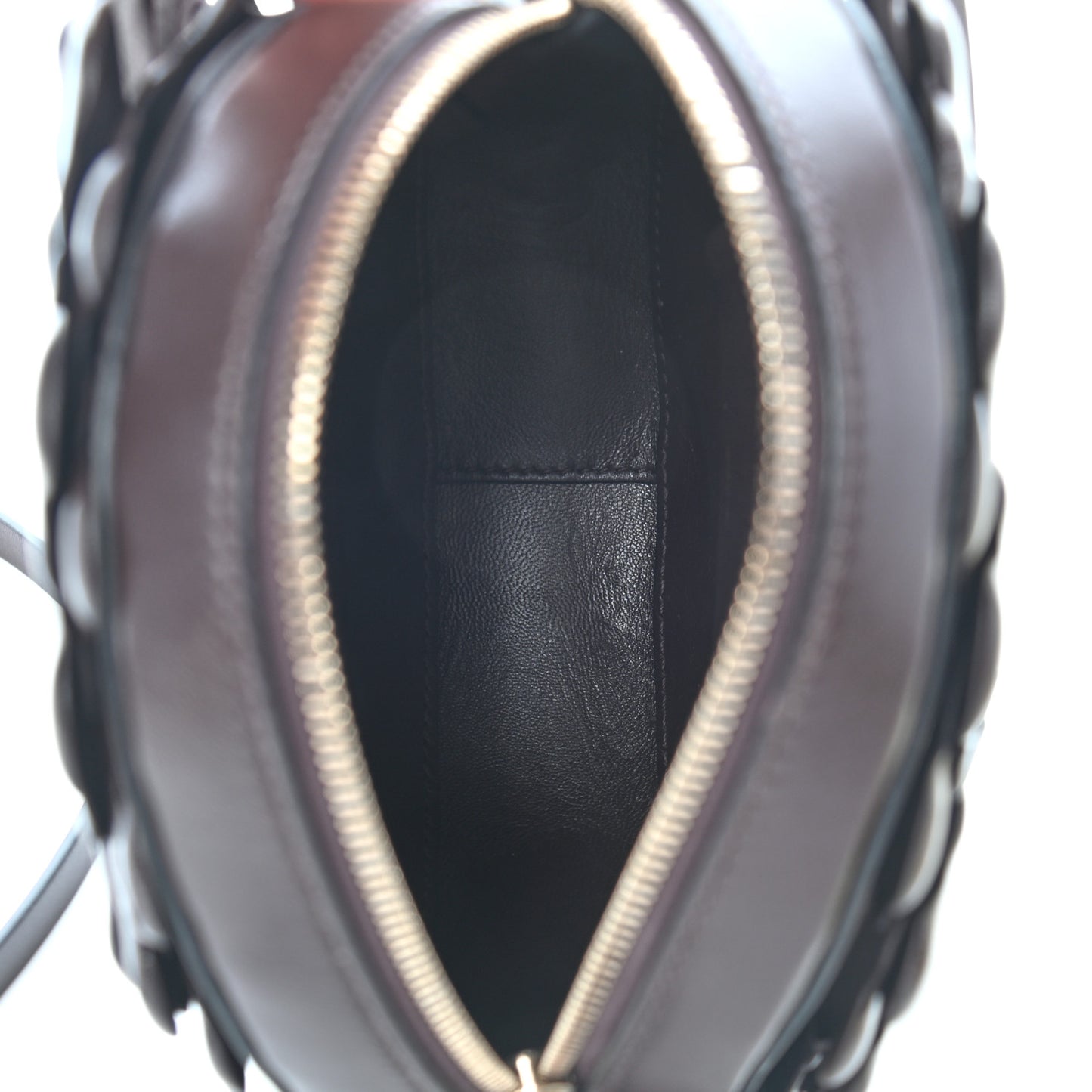 Nappa Atelier 03 Rose Edition Round Crossbody Bag Bitter Chocolate