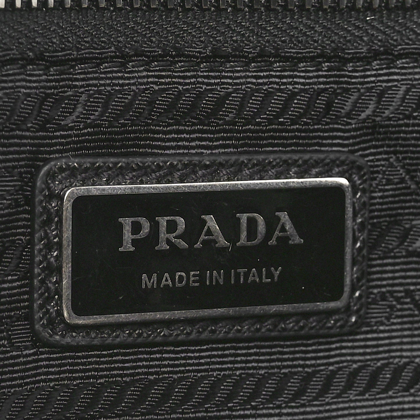 Tessuto Re-Nylon Saffiano Belt Bag Black
