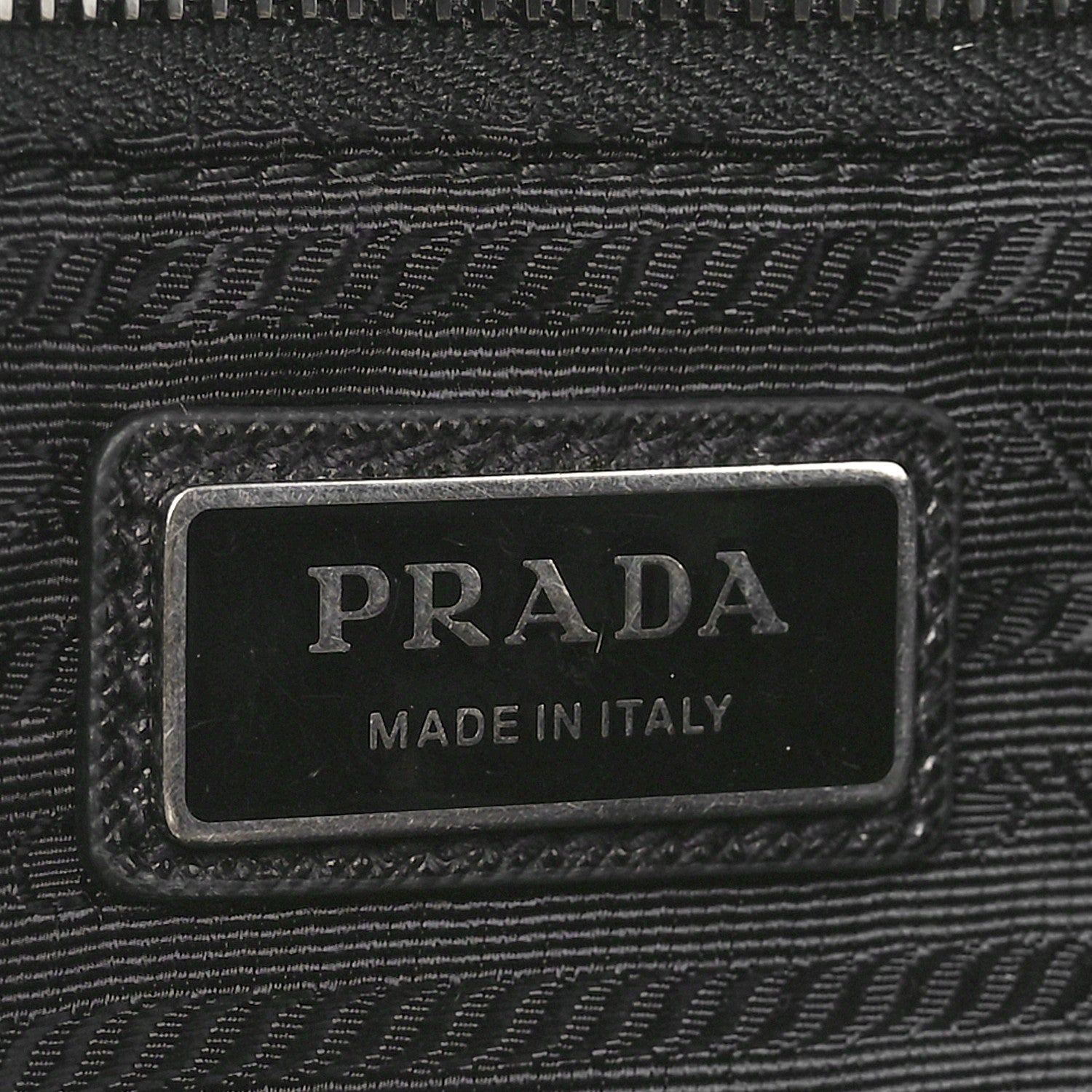 Prada Tessuto Re-Nylon Saffiano Belt Bag Black 6 of 9