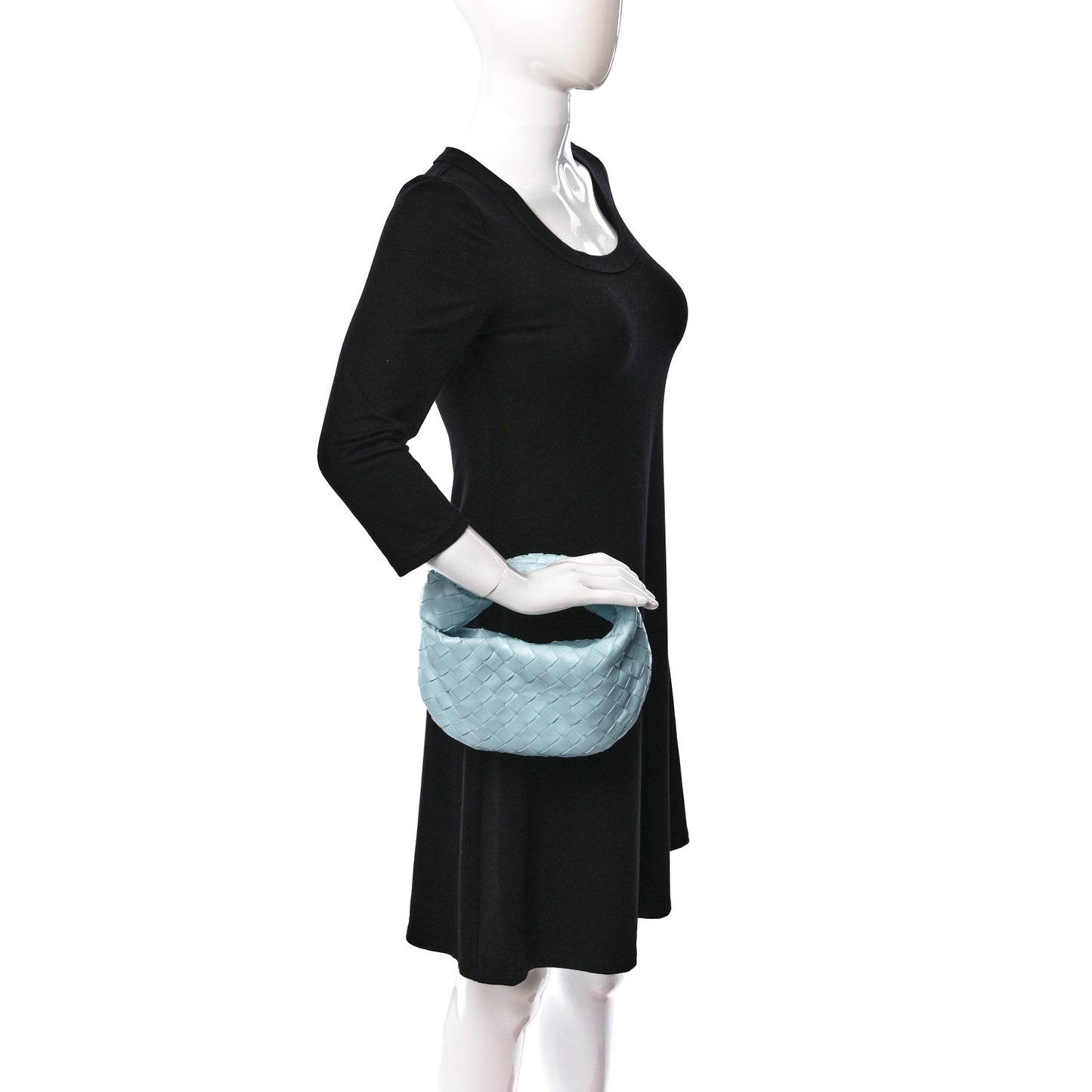 Nappa Intrecciato Mini Jodie Teal Washed