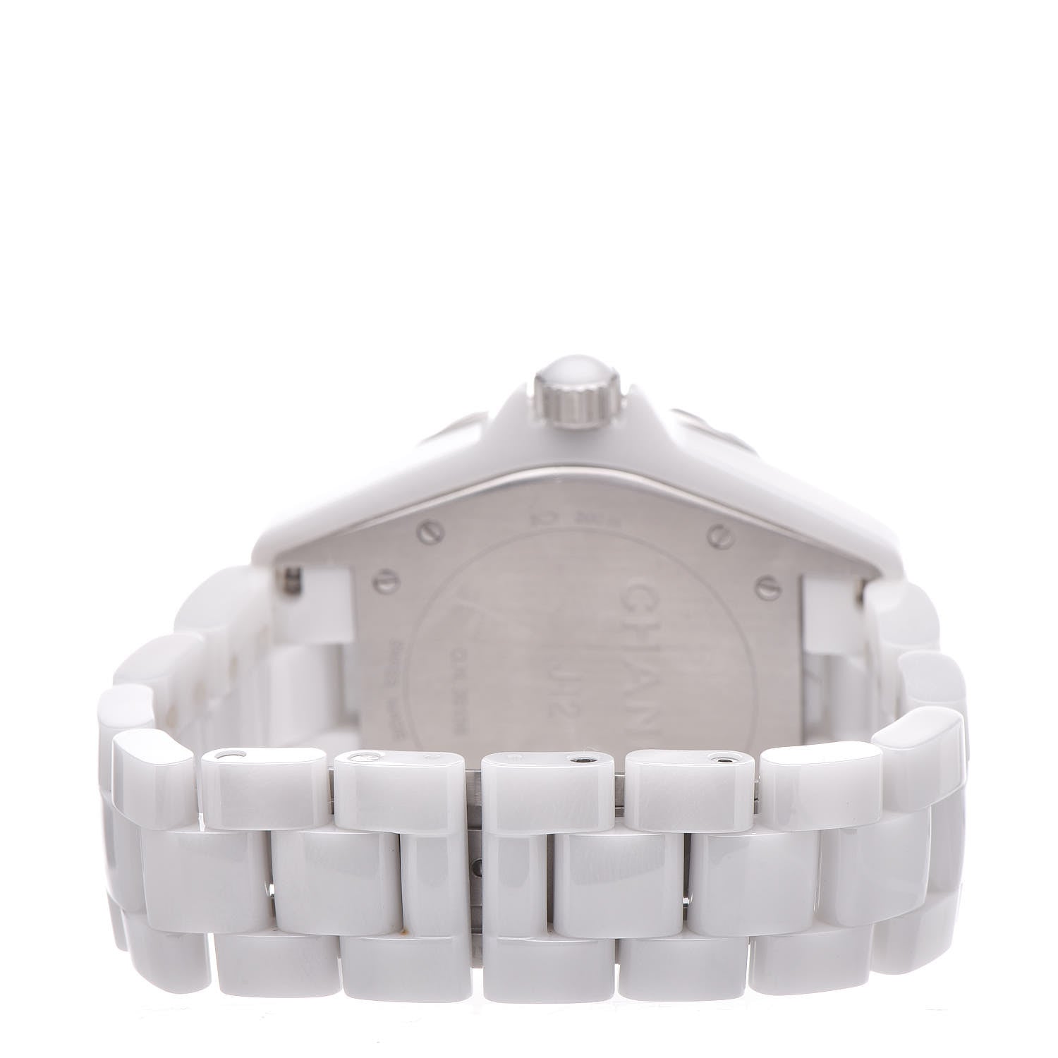 Chanel Stainless Steel Ceramic 38mm J12 Automatic Watch White 4 of 7