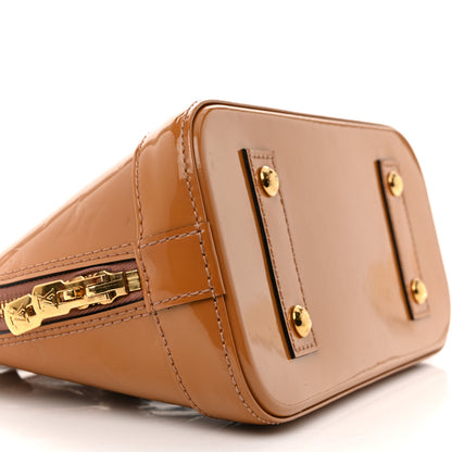 Louis Vuitton Vernis Alma BB Rose Velours 9 of 14