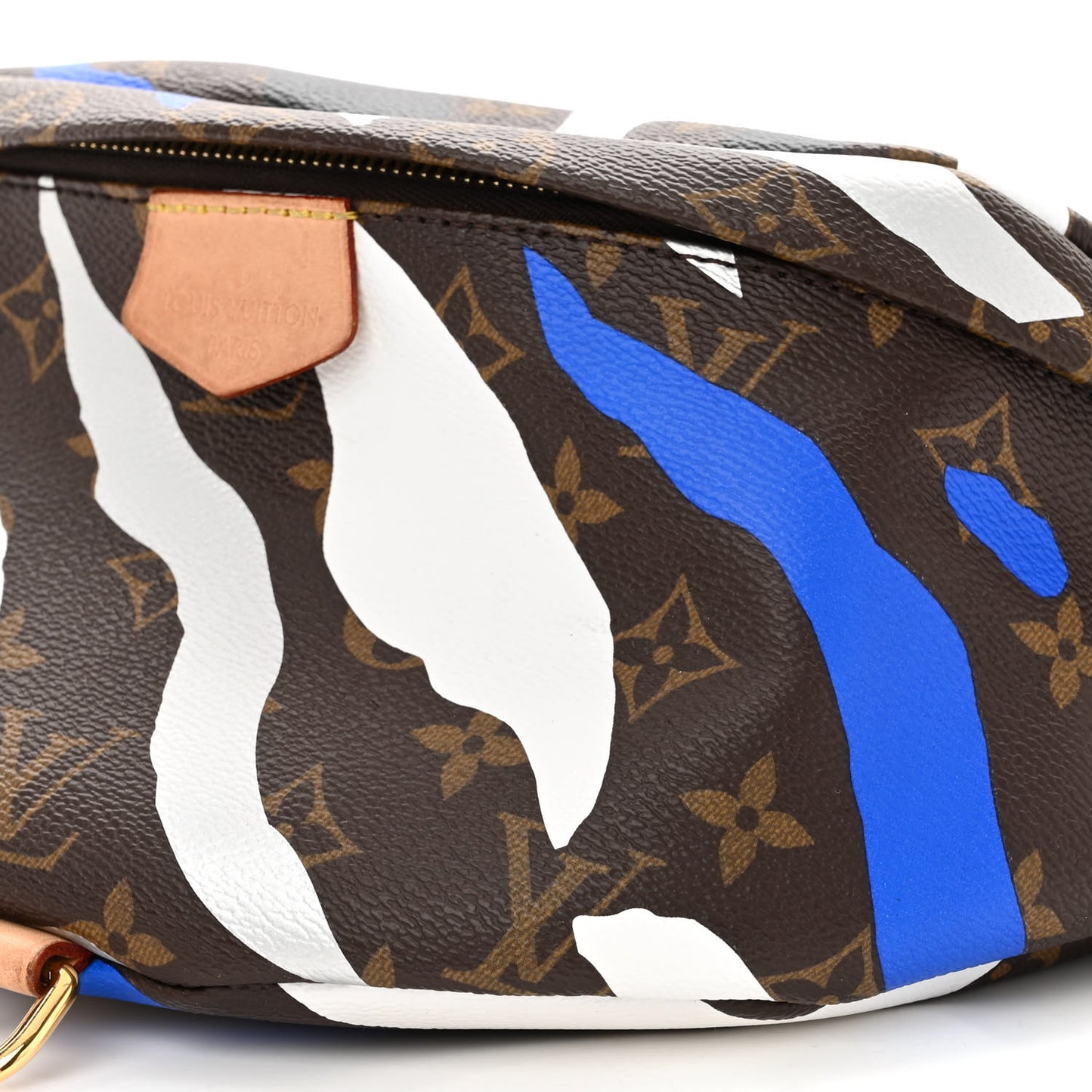 X LOL Monogram Bumbag Blue Silver