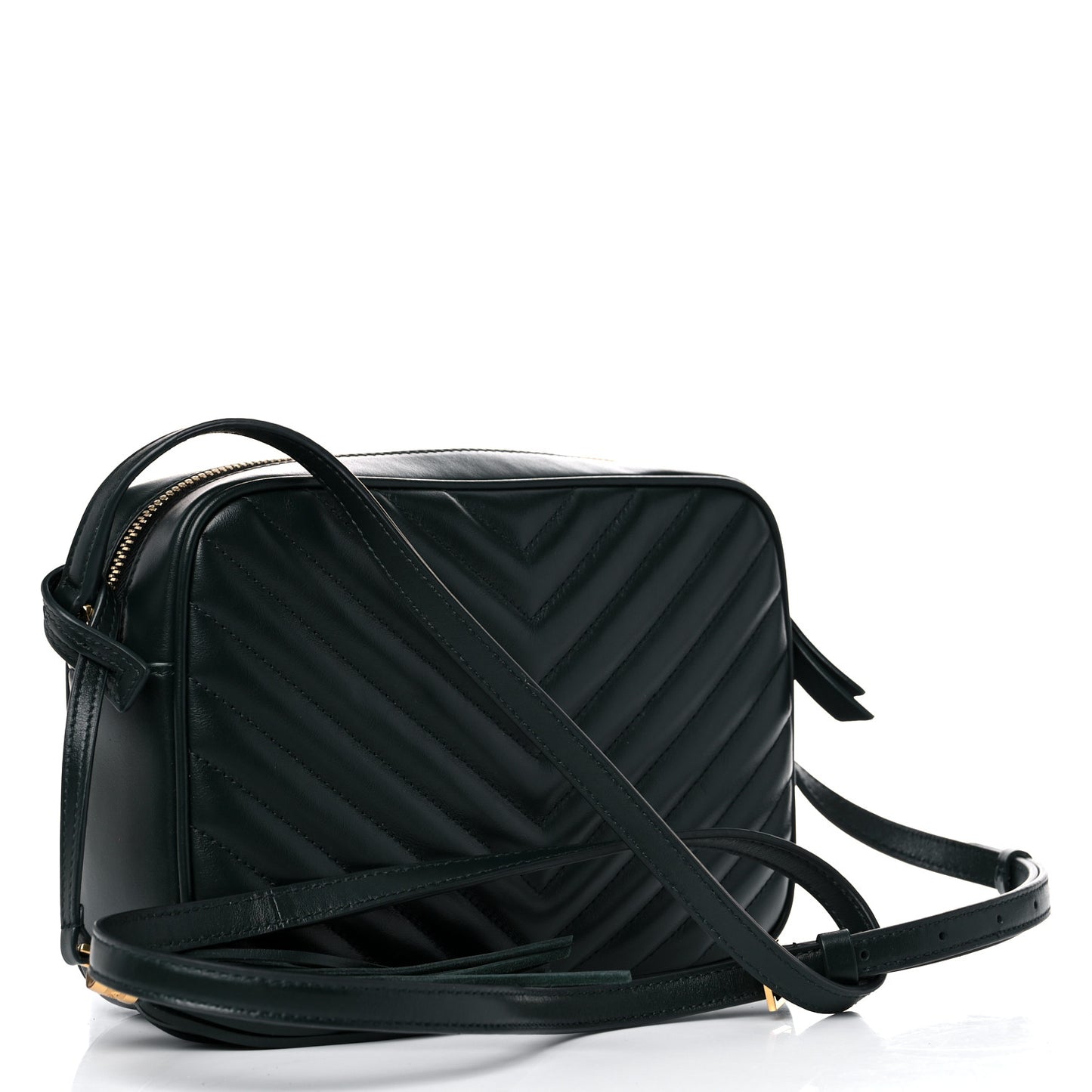 Calfskin Matelasse Monogram Lou Camera Bag Green
