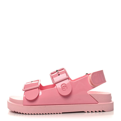 Gucci Rubber Mini Double G Womens Isla Dad Sandals 36 Wild Rose 1 of 7