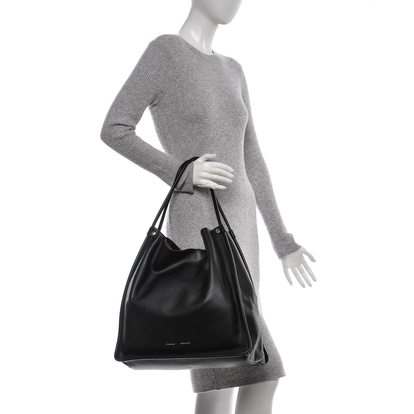 Soft Calf Jumbo Tote Black