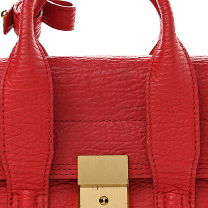 3.1 Phillip Lim Textured Calfskin Mini Pashli Satchel Red 11 of 11