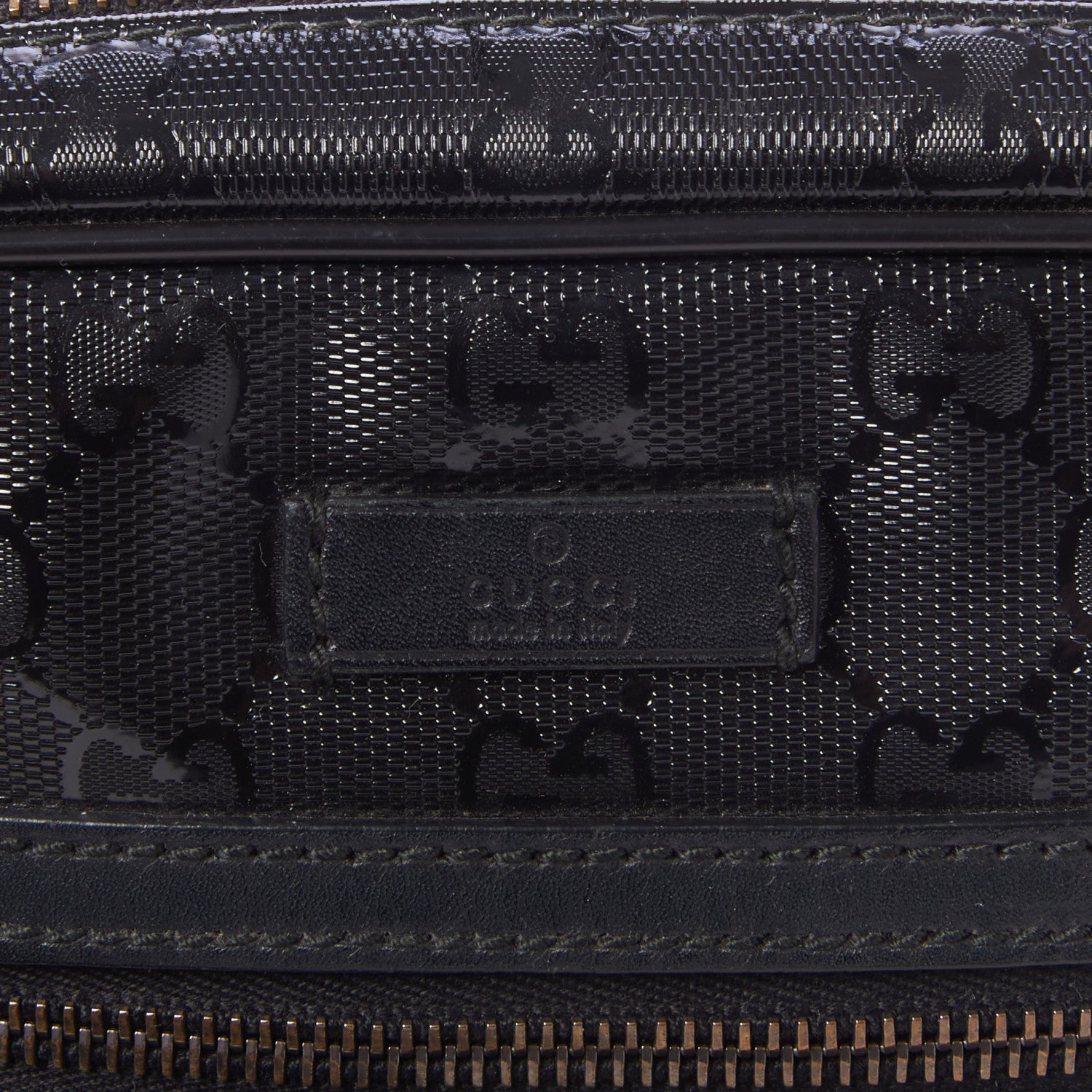 Gucci Imprime Monogram Small Shoulder Bag Black 7 of 8