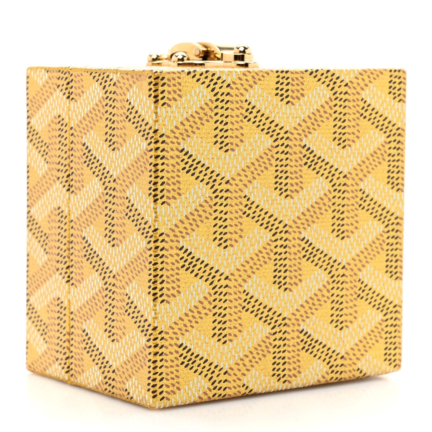Goyardine Precious Metals Regence Mini Trunk Gold