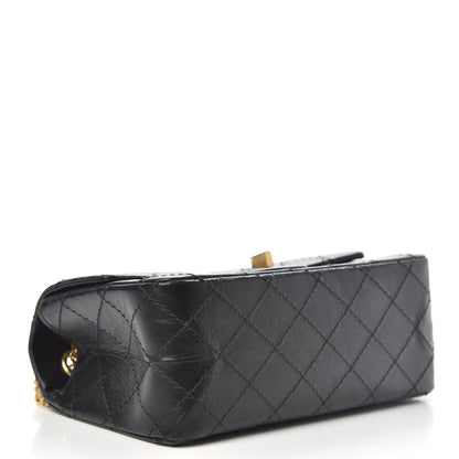 Chanel Aged Calfskin Quilted 2.55 Reissue Mini Flap Black 5 of 11