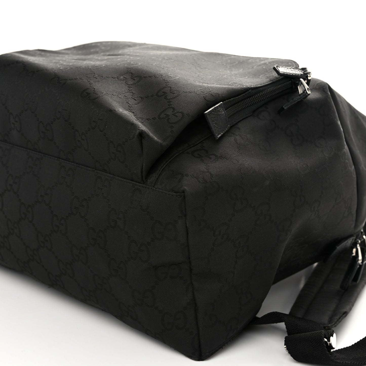 Nylon Monogram Medium Backpack Black