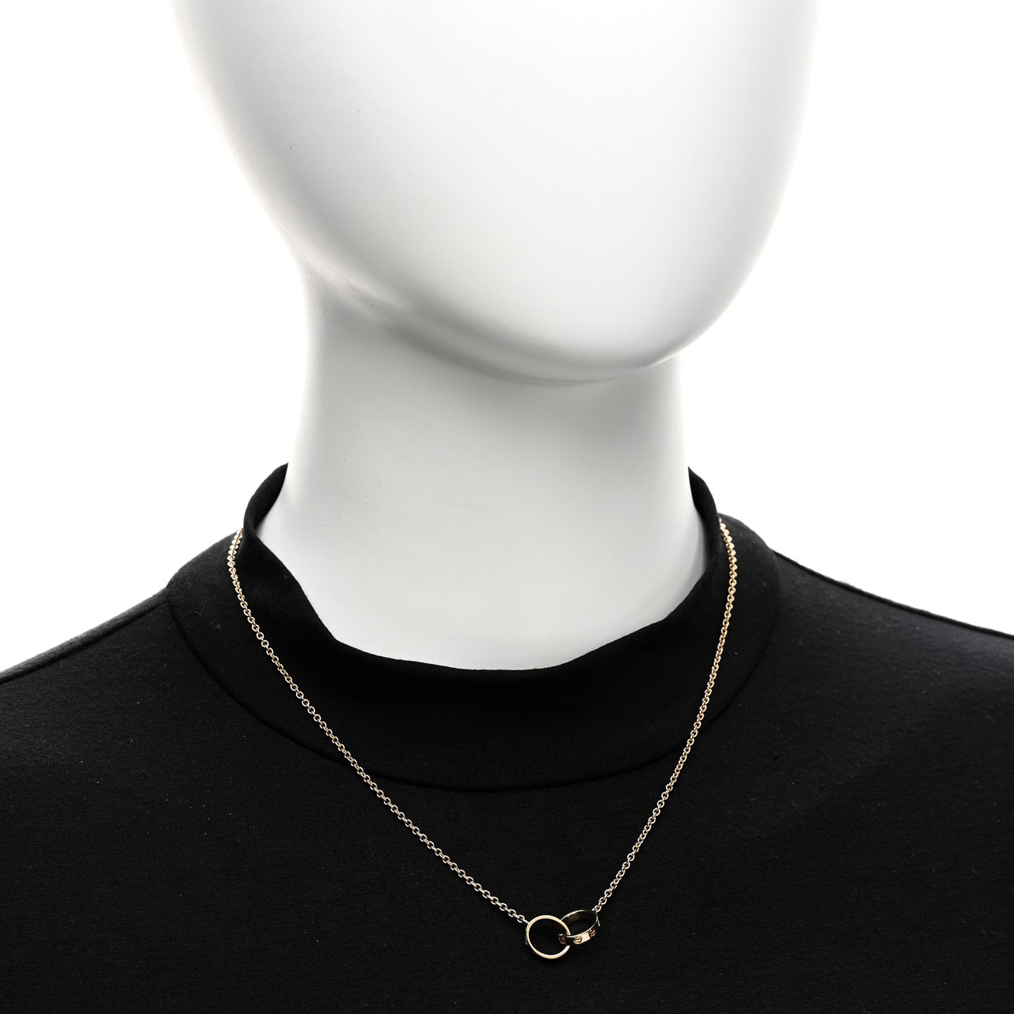 18K Yellow Gold Interlocking LOVE Necklace