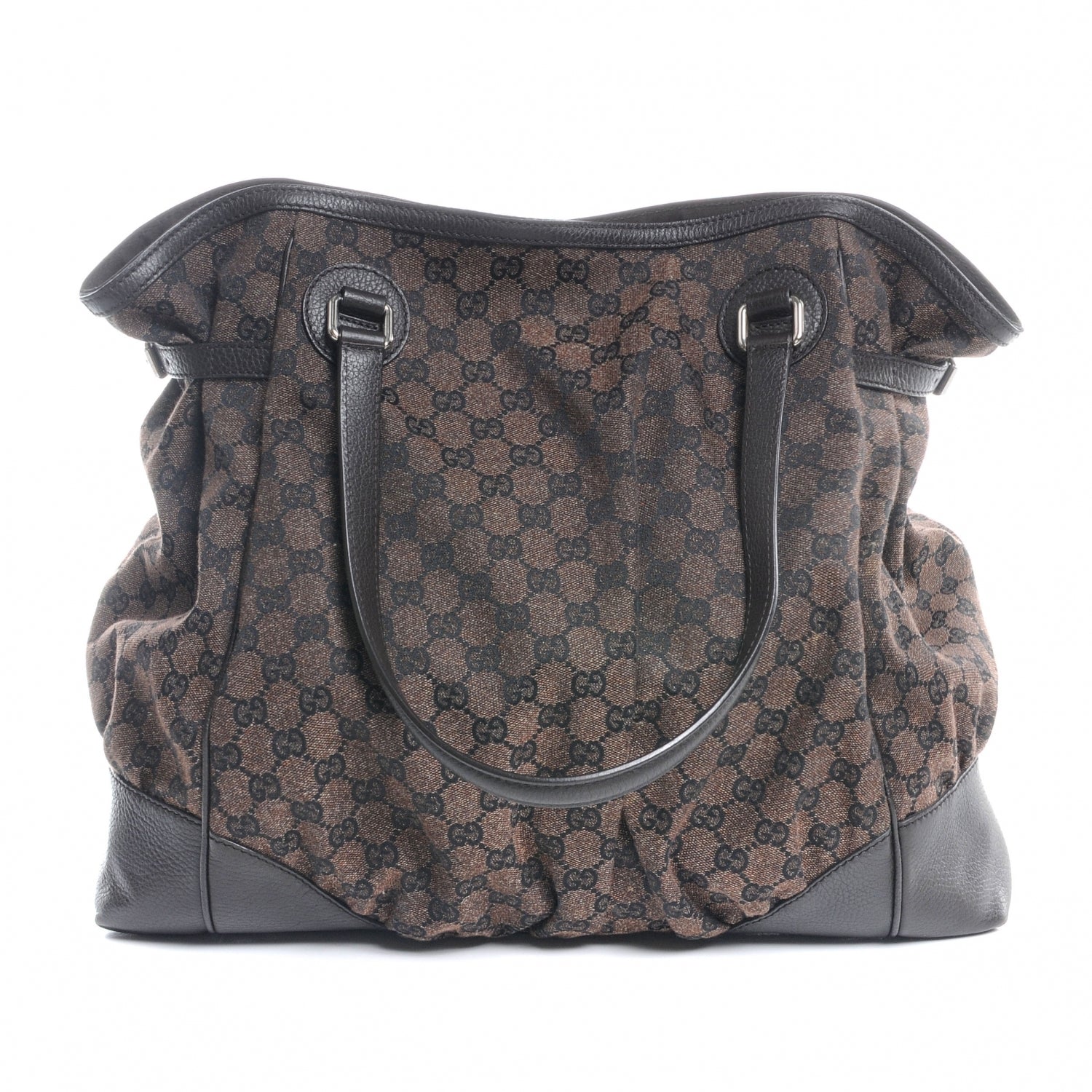 Gucci Monogram Full Moon Tote Brown 1 of 6