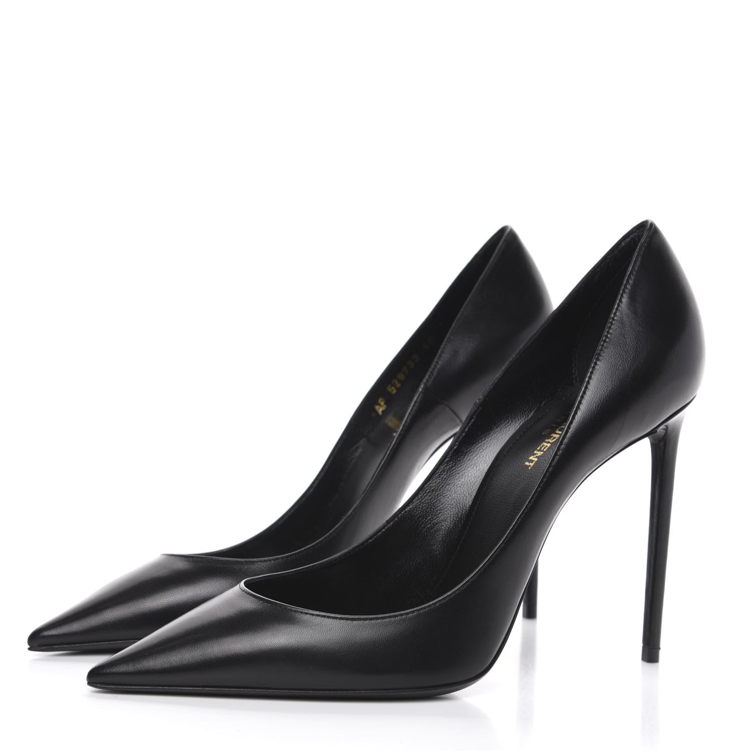 Saint Laurent Calfskin Zoe 105 Pumps 40 Black 3 of 9