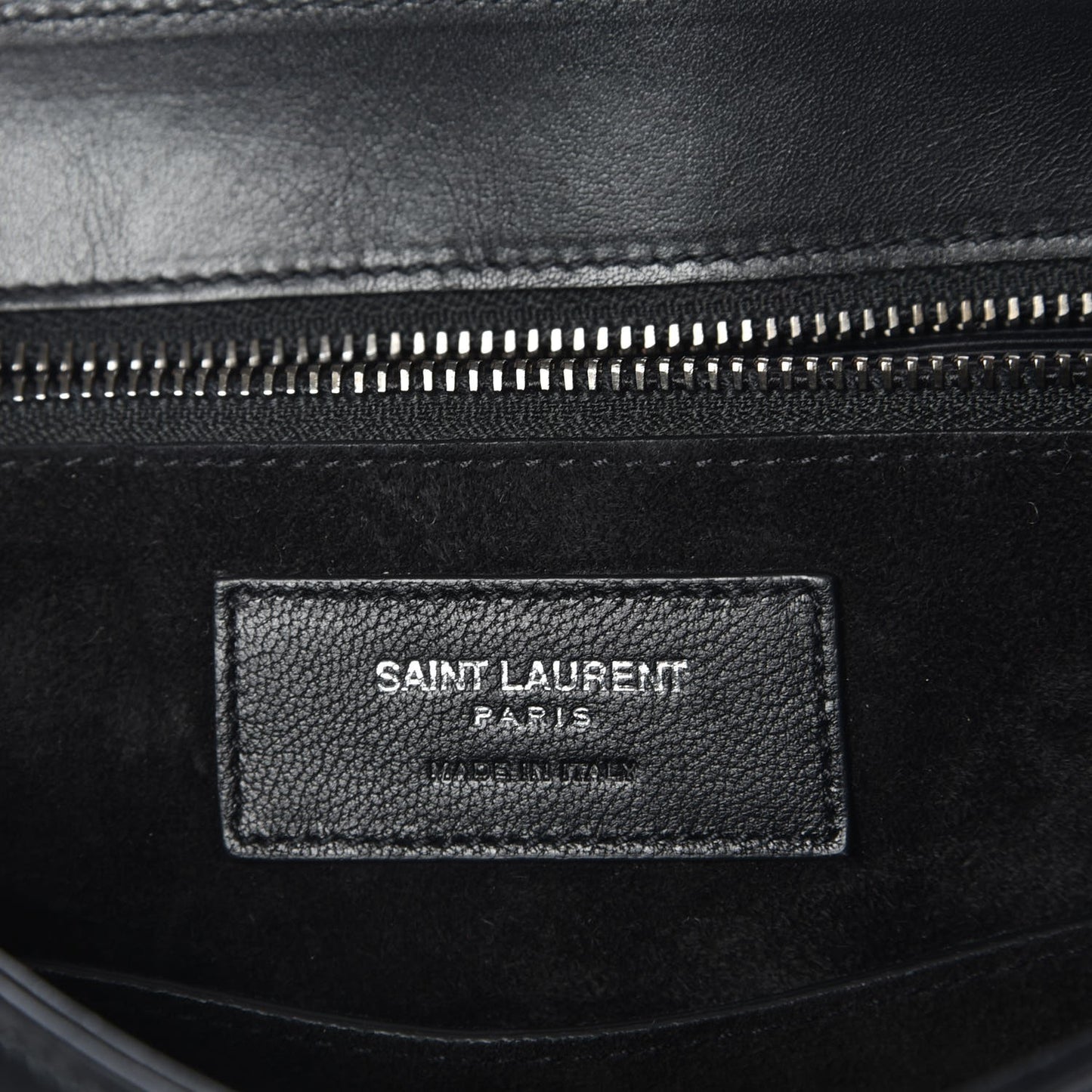 Calfskin Tassel Saddle Bag Black