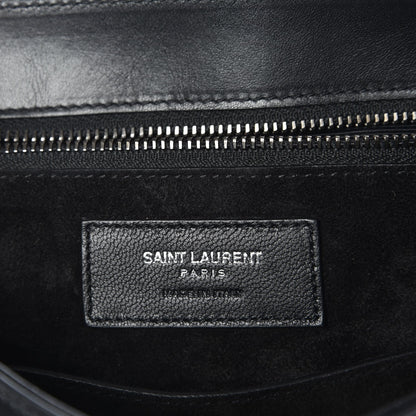 Saint Laurent Calfskin Tassel Saddle Bag Black 6 of 7