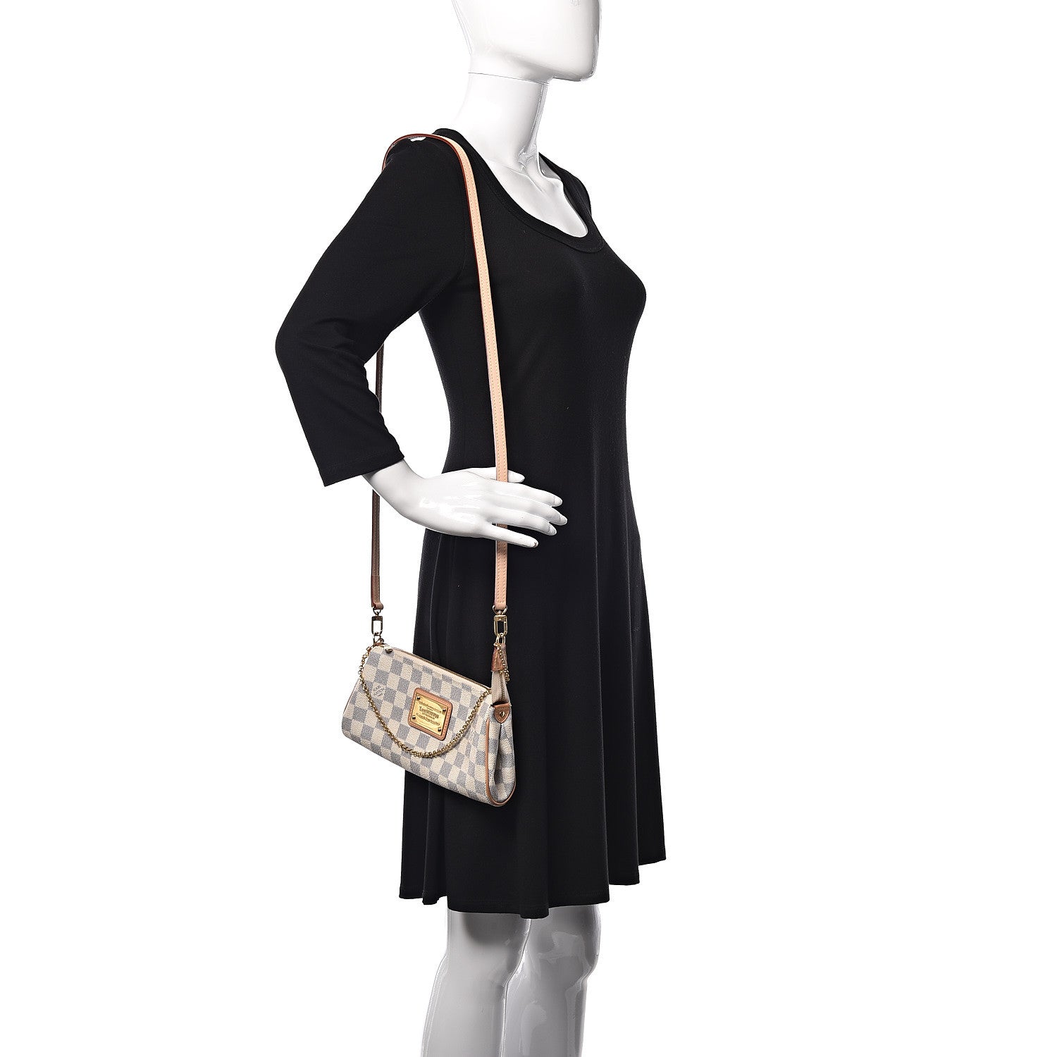 Louis Vuitton Damier Azur Eva Clutch 2 of 8