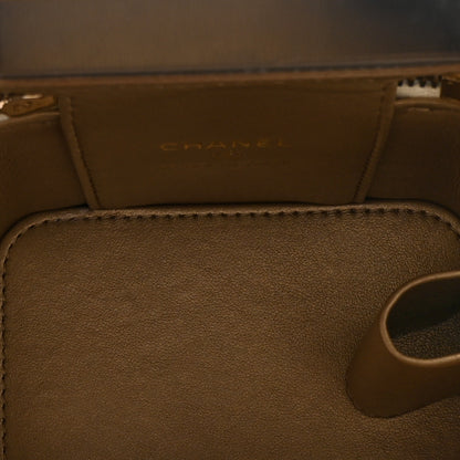 Chanel Lambskin Quilted Pearl Crush Mini Vanity Case With Chain White 5 of 11