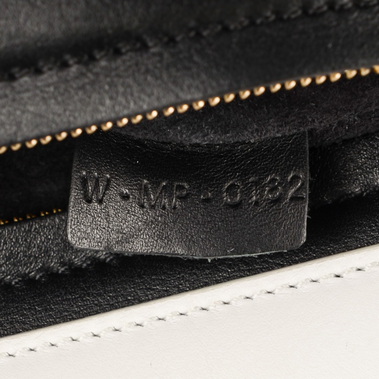 Smooth Calfskin Suede Large Bi-Color Trapeze Black