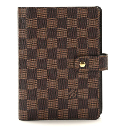 Louis Vuitton Damier Ebene Medium Ring Agenda Cover 1 of 6