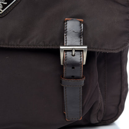 Prada Tessuto Nylon Messenger Bag Brown 9 of 13