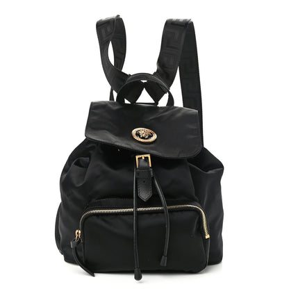 Versace Nylon Palazzo Medusa Backpack Black 1 of 9
