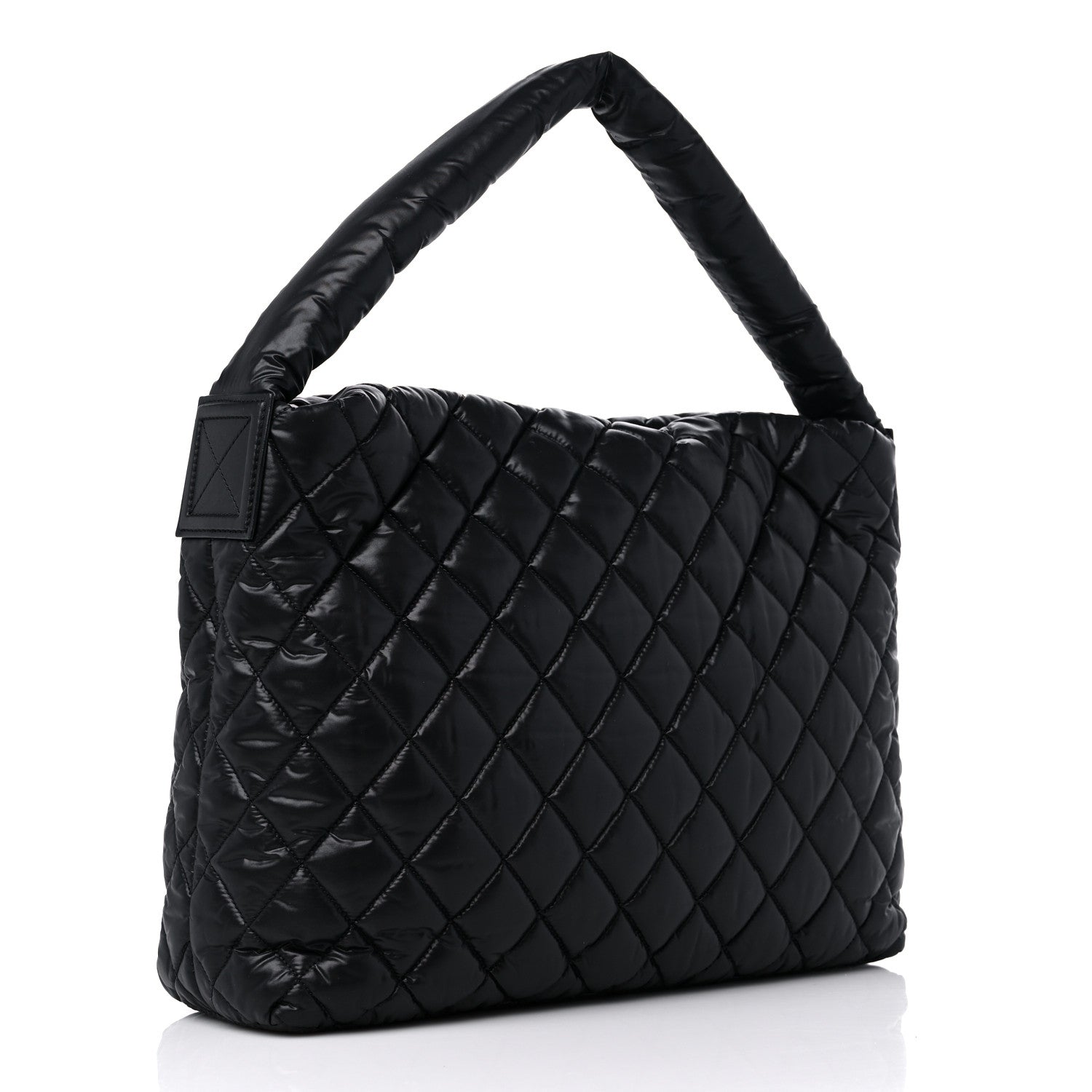 Chanel Nylon Quilted Coco Cocoon Hobo Black 3 of 9