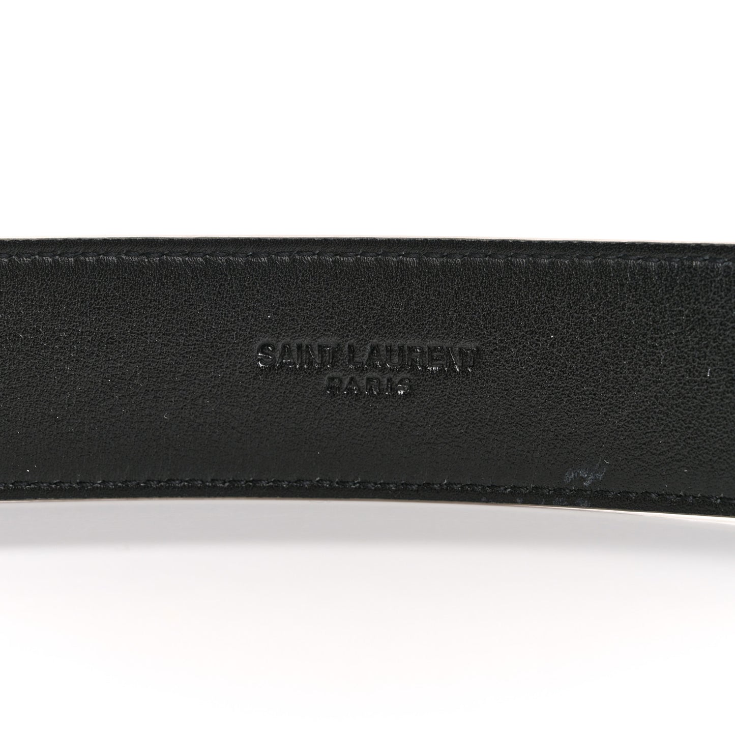 Smooth Calfskin Monogram Square Buckle Belt 80 32 Dark Beige