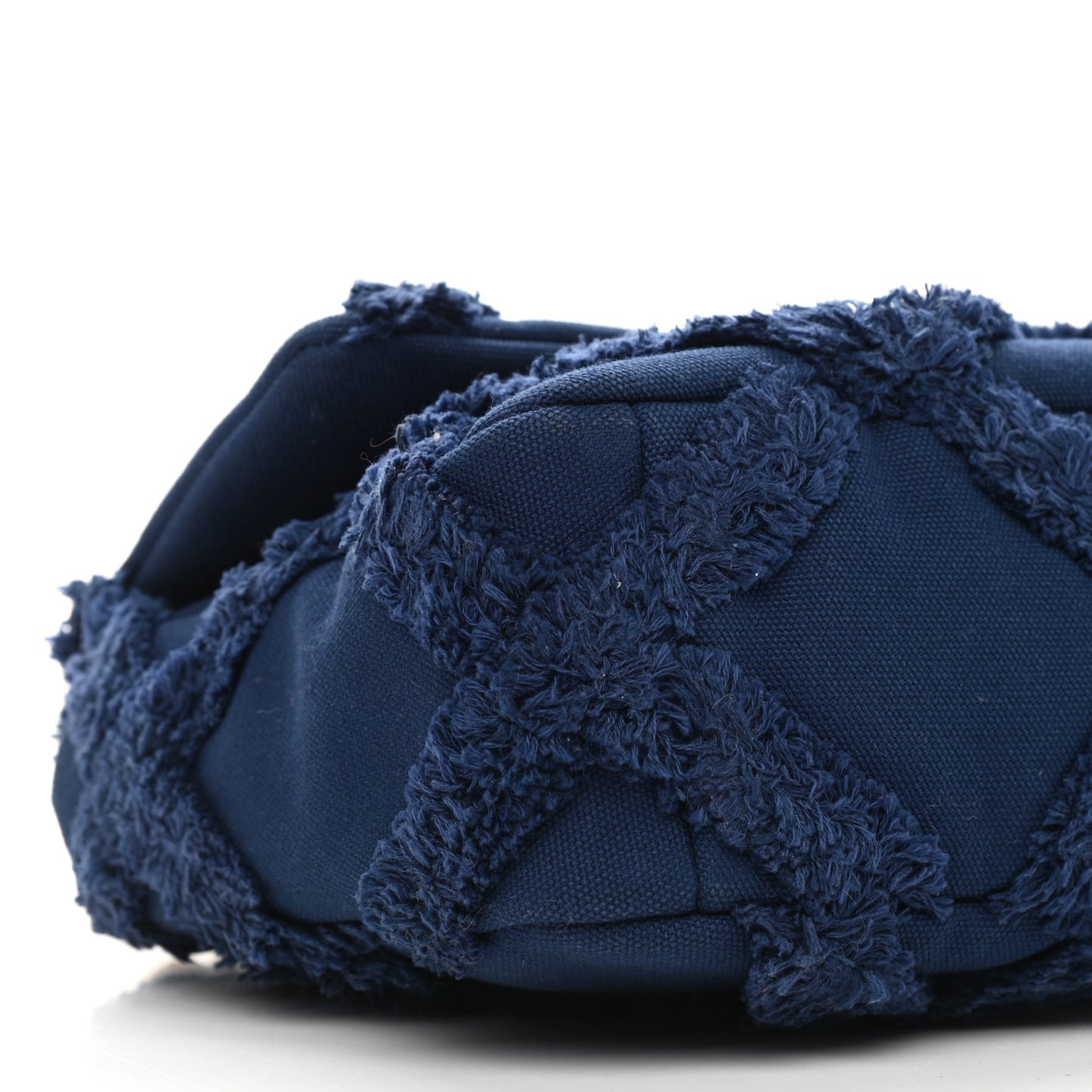 Cotton Canvas Quilted Medium Chanel 19 Flap Navy Blue