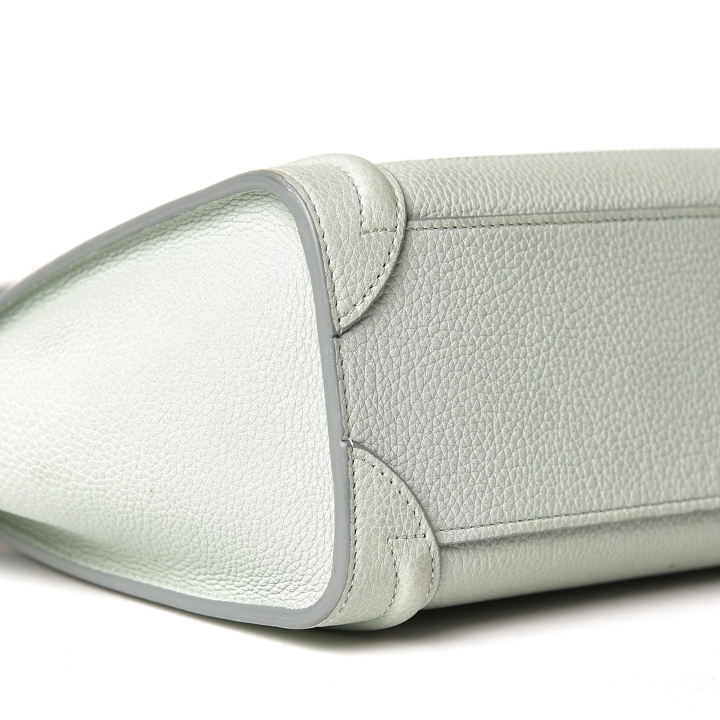 Drummed Calfskin Nano Luggage Almond