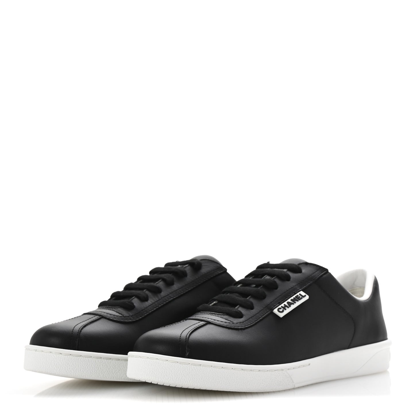 Calfskin CC Womens Sneakers 39.5 Black