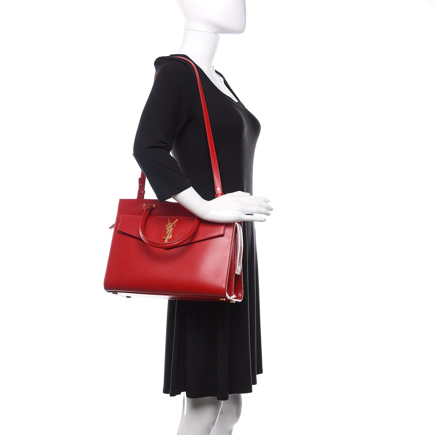 Grain De Poudre Medium Uptown Tote Rouge Eros