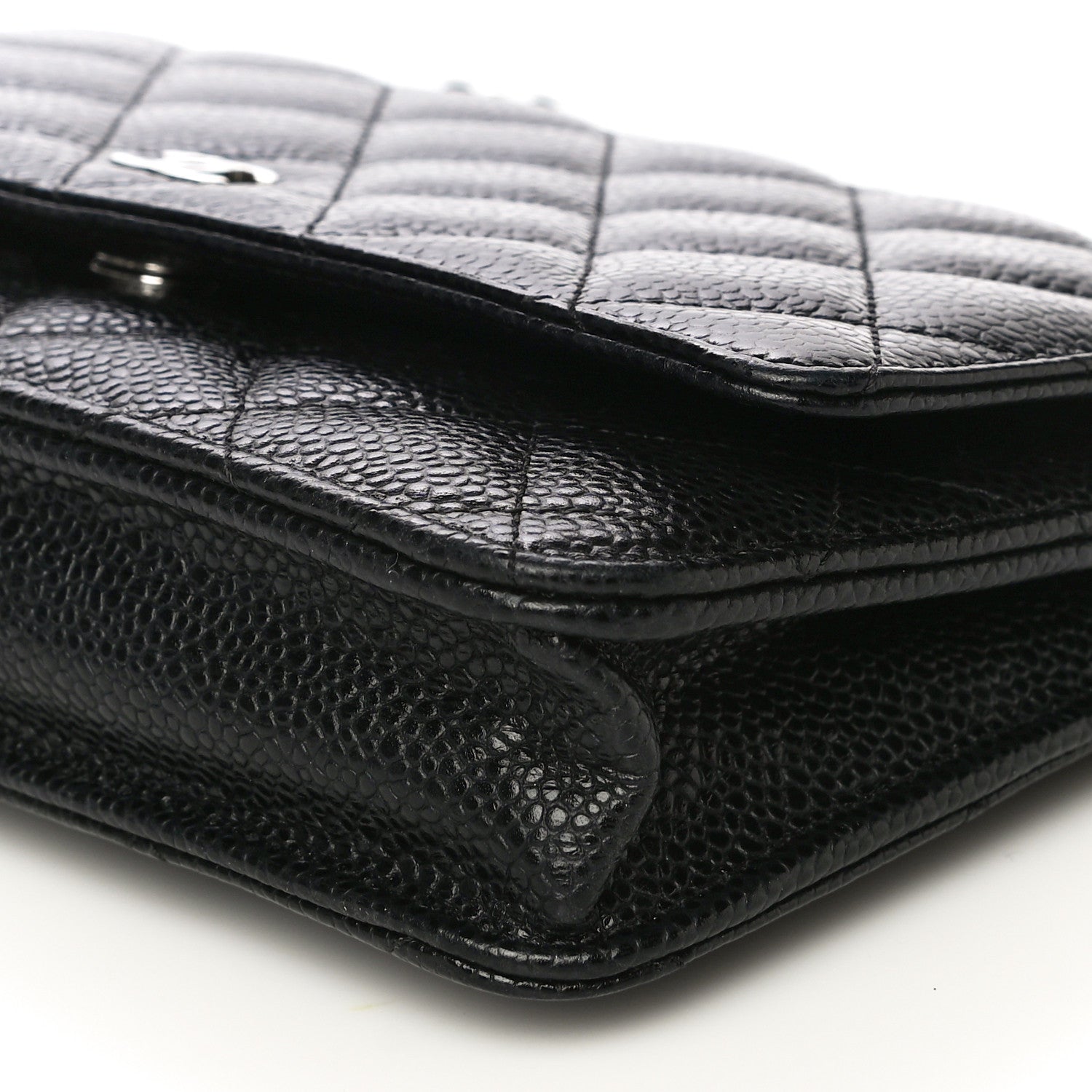 Chanel Caviar Quilted Wallet On Chain WOC Black 10 of 12