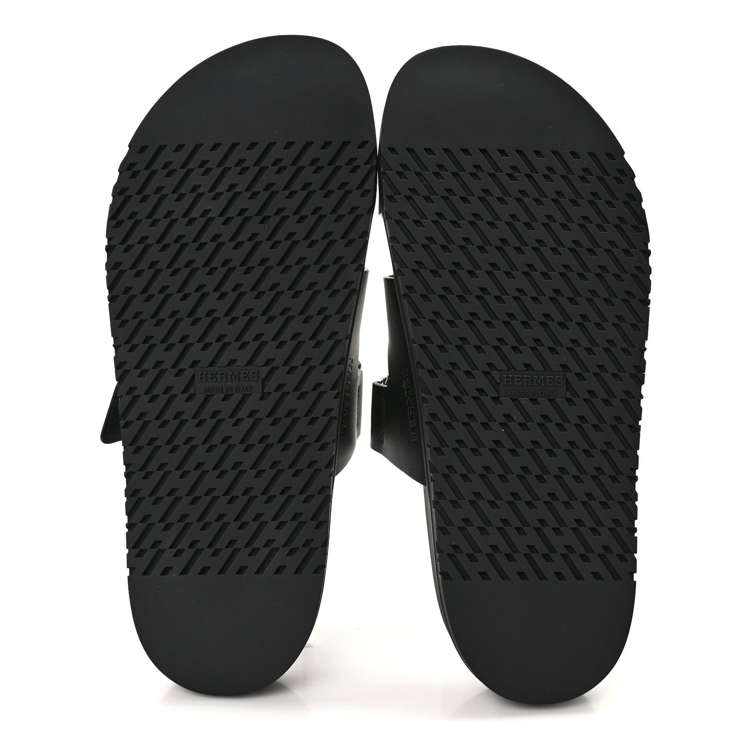 Hermes Calfskin Womens Chypre Sandals 40.5 Black 5 of 9