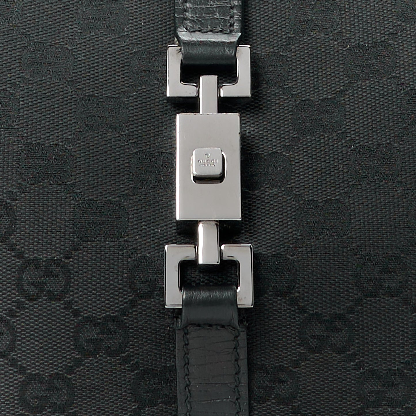 Monogram Jackie Shoulder Bag Black