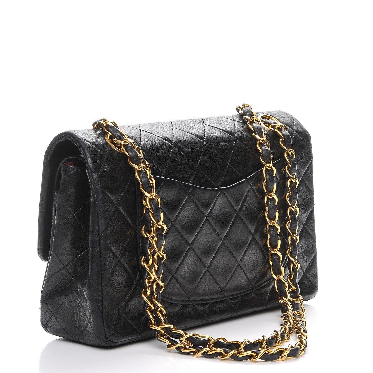 Chanel Lambskin Quilted Small Double Flap Black 3 of 8