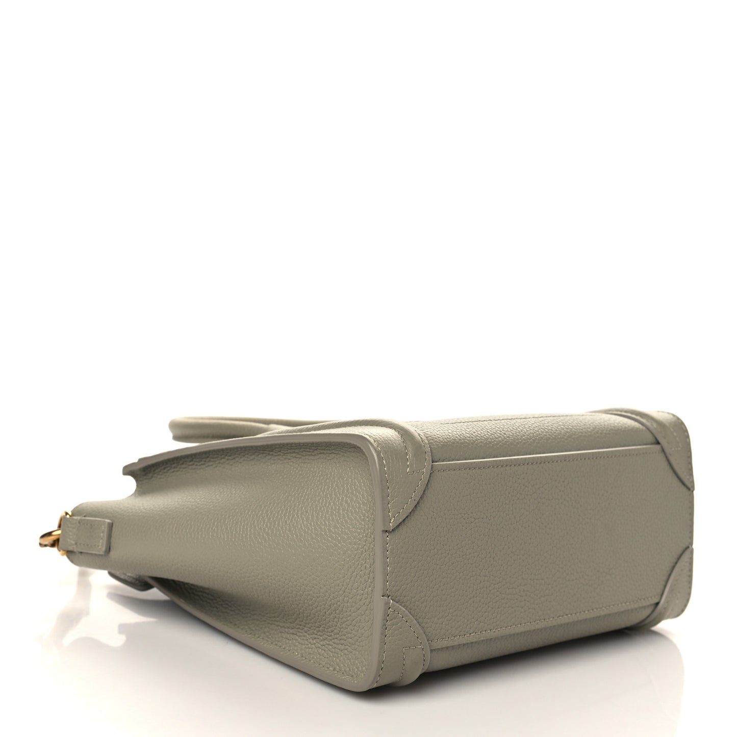 Drummed Calfskin Nano Luggage Green