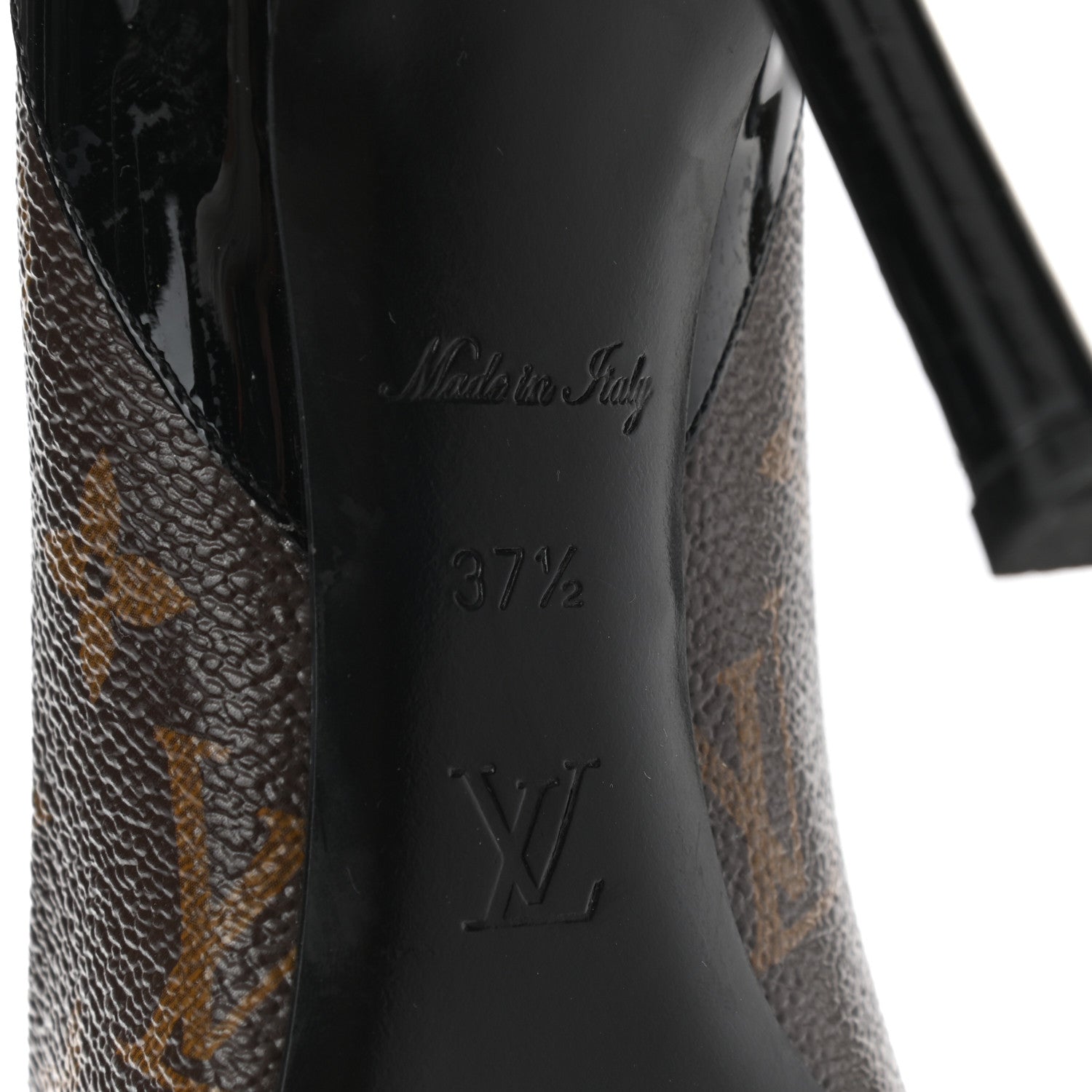 Louis Vuitton Monogram Cherie Pumps 37.5 Black 6 of 9
